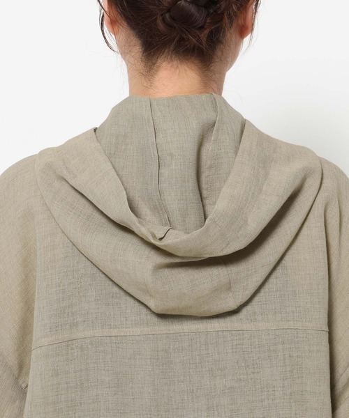 mysty woman（ミスティウーマン）の「シアーフードブルゾン 666530（パーカー・レディース・ベージュ/アイボリー/ブラック・FREE）」の16枚目の写真