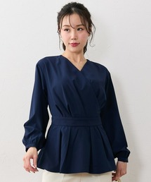 【大きい胸専用】カシュクール風ブラウス