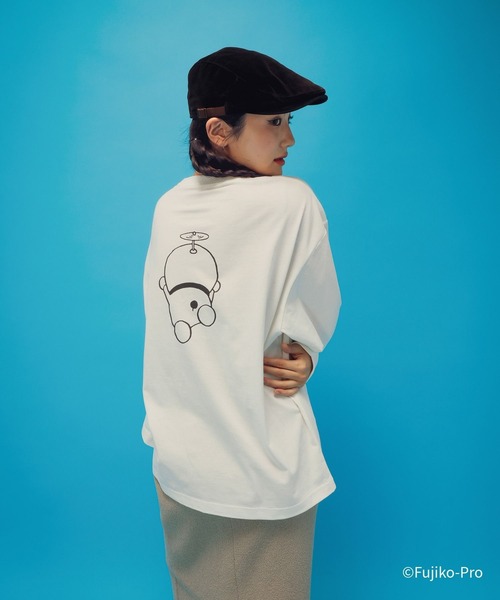 GLOBAL WORK(グローバルワーク)の「ドラえもん/ヘビロッTEE長袖/646963(Tシャツ/カットソー・メンズ・ダークグレー/ホワイト・MEDIUM/LARGE)」の8枚目の写真