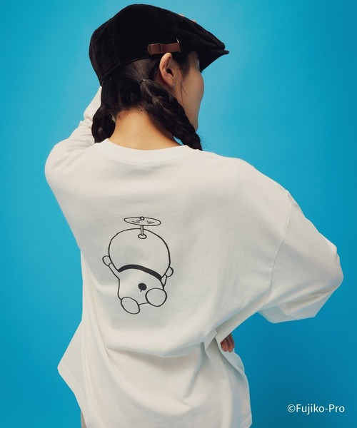 GLOBAL WORK(グローバルワーク)の「ドラえもん/ヘビロッTEE長袖/646963(Tシャツ/カットソー・メンズ・ダークグレー/ホワイト・MEDIUM/LARGE)」の9枚目の写真
