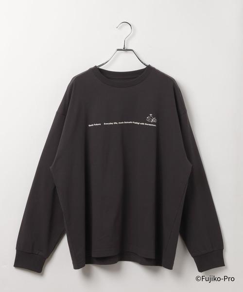 GLOBAL WORK(グローバルワーク)の「ドラえもん/ヘビロッTEE長袖/646963(Tシャツ/カットソー・メンズ・ダークグレー/ホワイト・MEDIUM/LARGE)」の12枚目の写真