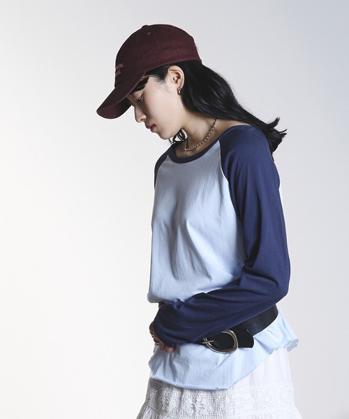 ROSE BUD(ローズバッド)の「COLOR BLOCK RAGLAN TEE(Tシャツ/カットソー・レディース・オフホワイト/ライトブルー・ONE SIZE)」の12枚目の写真