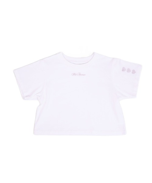 ReAmour(リアムール)の「ハート刺繍チビT(Tシャツ/カットソー・レディース・ブラック/ピンク・FREE)」の16枚目の写真