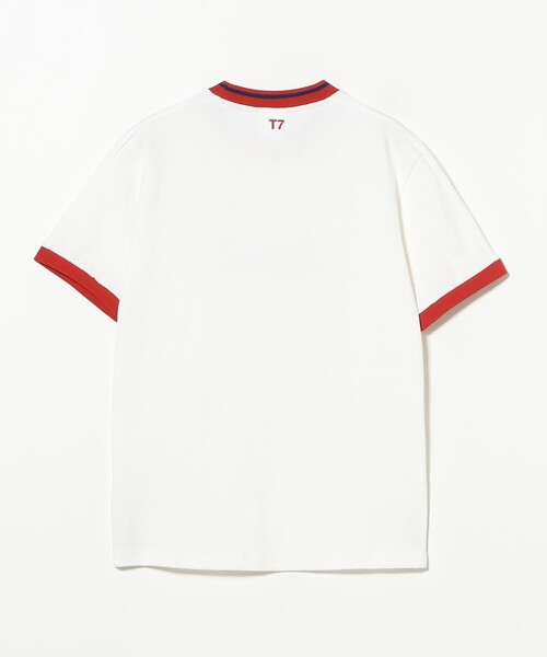 BEAMS BOY（ビームスボーイ）の「PUMA / T7 リンガー Tシャツ（Tシャツ/カットソー・レディース・ホワイト/イエロー・SMALL）」の4枚目の写真
