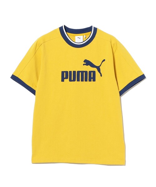 BEAMS BOY（ビームスボーイ）の「PUMA / T7 リンガー Tシャツ（Tシャツ/カットソー・レディース・ホワイト/イエロー・SMALL）」の6枚目の写真