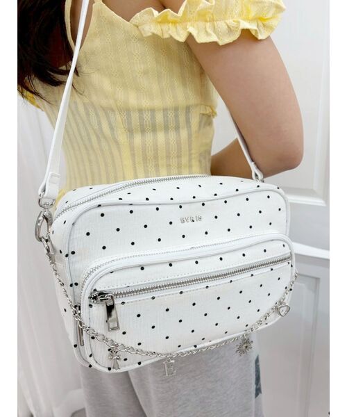 EVRIS（エヴリス）の「CHARMハンドBAG（ハンドバッグ・レディース・イエロー/ブラック/ホワイト・FREE）」の13枚目の写真