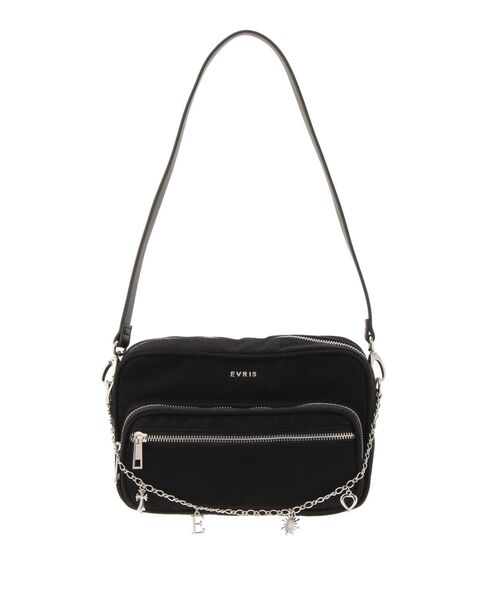 EVRIS(エヴリス)の「【500mlペットボトルも入る!】CHARMハンドBAG ドット柄(ハンドバッグ・レディース・イエロー/ブラック/ホワイト・FREE)」の12枚目の写真