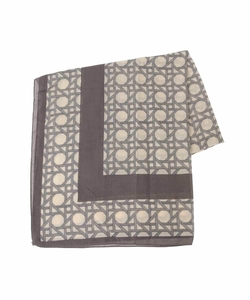 a.v.v（アーヴェヴェ）の「大判ストール（ストール/ショール・レディース・グレー/レッド・38）」の12枚目の写真