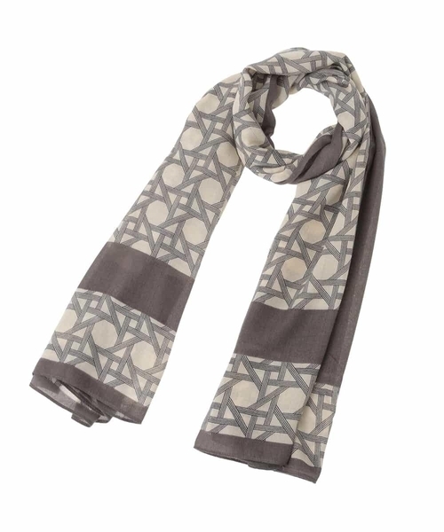 a.v.v（アーヴェヴェ）の「大判ストール（ストール/ショール・レディース・グレー/レッド・38）」の17枚目の写真