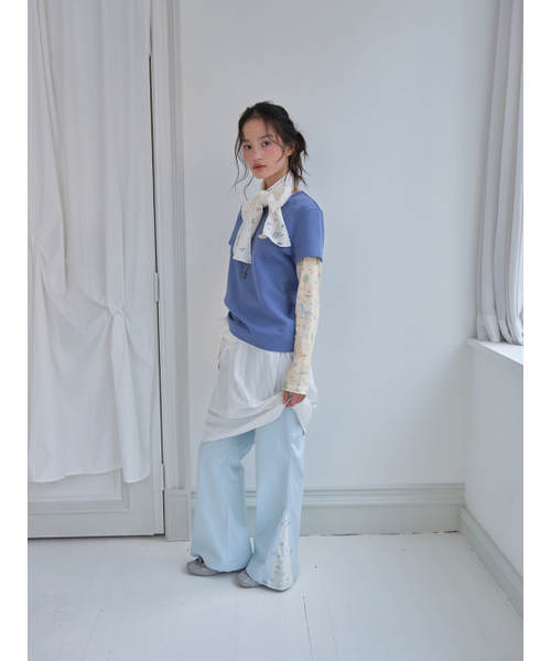 MUWM(ムウム)の「ダブルレイヤースカート Double Layer Skirts (チャコール)(スカート・レディース・チャコール・OS)」の11枚目の写真