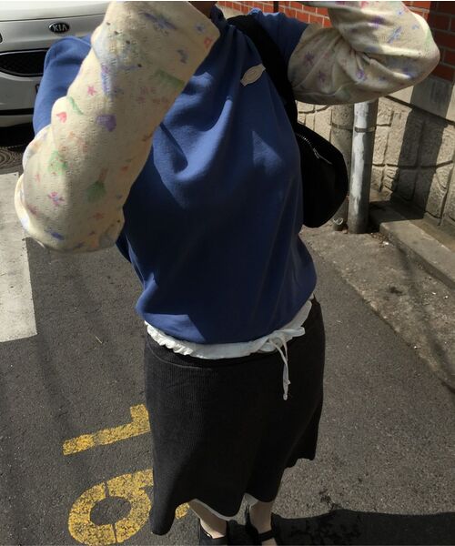 MUWM(ムウム)の「ダブルレイヤースカート Double Layer Skirts (チャコール)(スカート・レディース・チャコール・OS)」の12枚目の写真