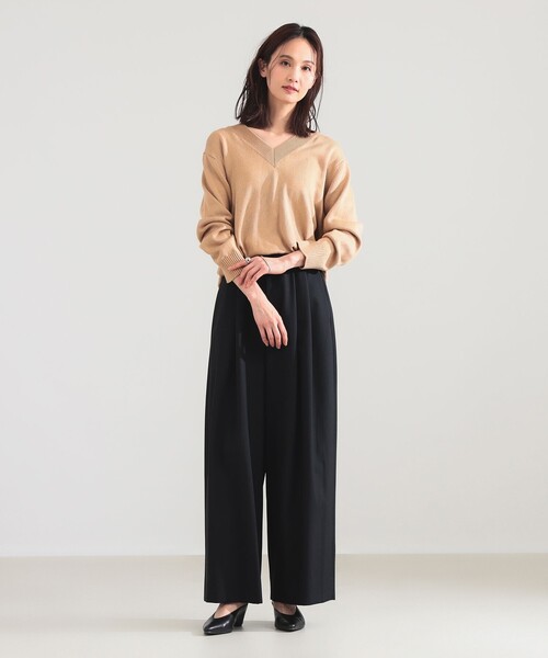 Demi-Luxe BEAMS(デミルクス ビームス)の「【5/14値下げ】コットンシルク Vネック プルオーバー(ニット/セーター・レディース・オフホワイト/ベージュ・ONE SIZE)」の22枚目の写真