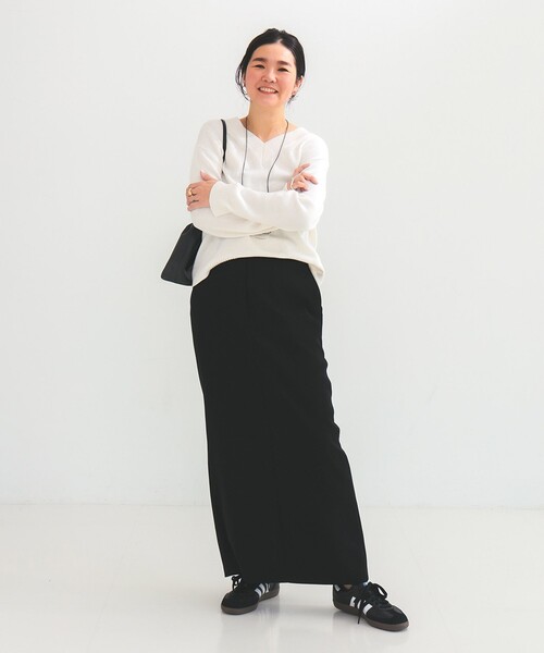 Demi-Luxe BEAMS(デミルクス ビームス)の「【5/14値下げ】コットンシルク Vネック プルオーバー(ニット/セーター・レディース・オフホワイト/ベージュ・ONE SIZE)」の4枚目の写真