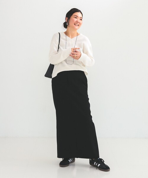 Demi-Luxe BEAMS(デミルクス ビームス)の「【5/14値下げ】コットンシルク Vネック プルオーバー(ニット/セーター・レディース・オフホワイト/ベージュ・ONE SIZE)」の5枚目の写真