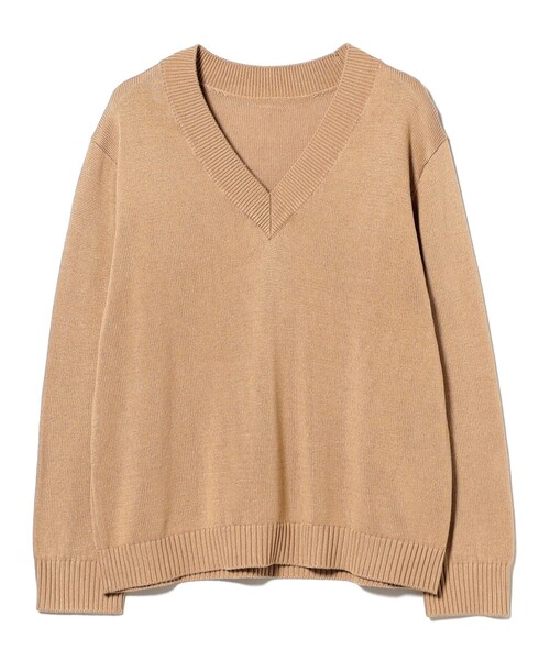 Demi-Luxe BEAMS(デミルクス ビームス)の「【5/14値下げ】コットンシルク Vネック プルオーバー(ニット/セーター・レディース・オフホワイト/ベージュ・ONE SIZE)」の16枚目の写真