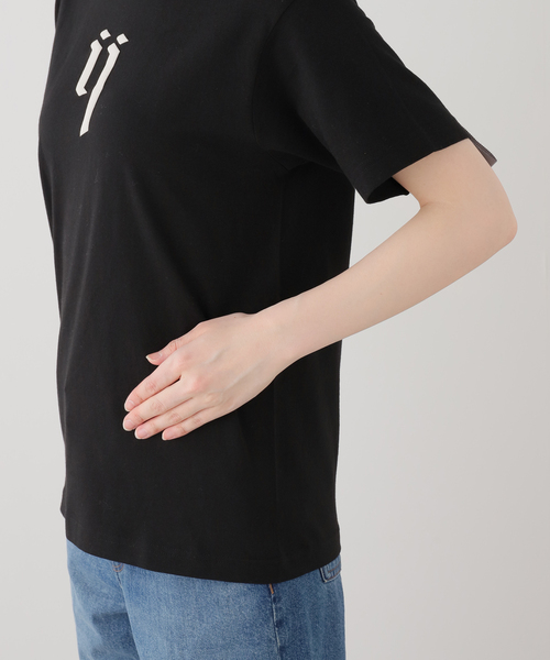 irojikake(イロジカケ)の「【irojikake/イロジカケ】 ORGANIC COTTON IJ T-SHIRT(Tシャツ/カットソー・レディース・ブラック/ホワイト・SMALL)」の4枚目の写真