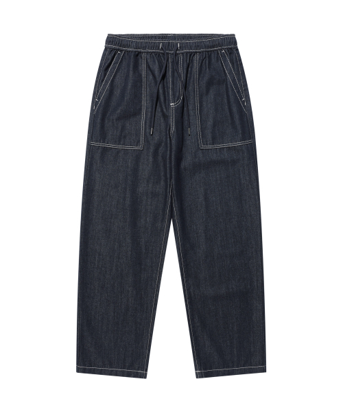 Wacky WiLLy（ワッキーウィリー）の「[26SS] イージーデニムパンツ インディゴ（デニムパンツ・レディース・その他・SMALL/MEDIUM/LARGE/X-LARGE）」の2枚目の写真