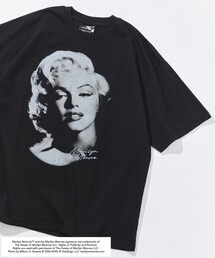マリリンモンロー フェイスクラック フォト Tシャツ