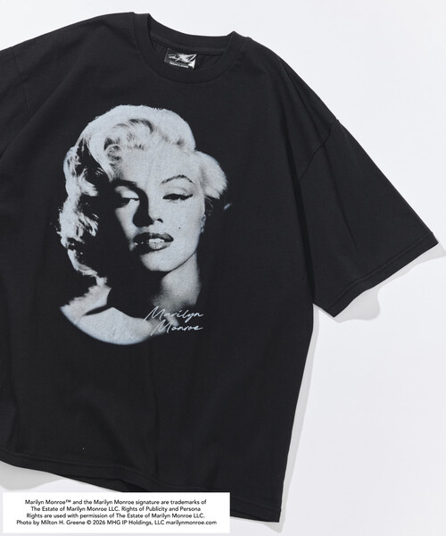 セール】マリリンモンロー フェイスクラック フォト Tシャツ（Tシャツ