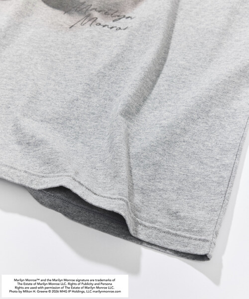 FREAK'S STORE(フリークスストア)の「マリリンモンロー フェイスクラック フォト Tシャツ(Tシャツ/カットソー・メンズ・ブラック/ホワイト/ライトグレー・LARGE/SMALL/MEDIUM)」の8枚目の写真