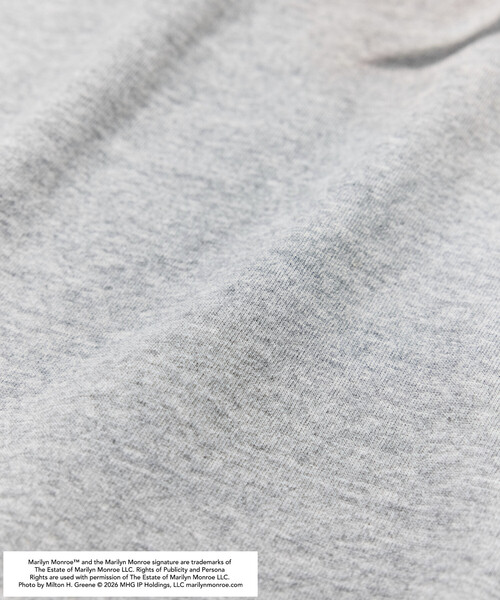 FREAK'S STORE(フリークスストア)の「マリリンモンロー フェイスクラック フォト Tシャツ(Tシャツ/カットソー・メンズ・ブラック/ホワイト/ライトグレー・LARGE/SMALL/MEDIUM)」の9枚目の写真