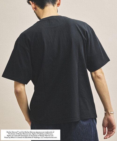 FREAK'S STORE(フリークスストア)の「マリリンモンロー フェイスクラック フォト Tシャツ(Tシャツ/カットソー・メンズ・ブラック/ホワイト/ライトグレー・LARGE/SMALL/MEDIUM)」の19枚目の写真