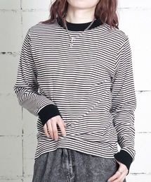 MILLER（ミラー）の「"02"≪Robert P. Miller≫パックT パネルリブ 長袖 Tシャツ（Tシャツ/カットソー）」