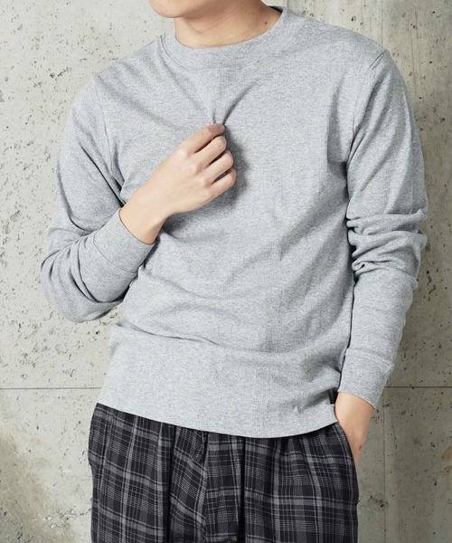 MILLER(ミラー)の「"02"≪Robert P. Miller≫パックT パネルリブ 長袖 Tシャツ(Tシャツ/カットソー・メンズ・ブラック/ブラック×グレー/グレー/ブラウン系1/オフホワイト・XL/L/M)」の4枚目の写真