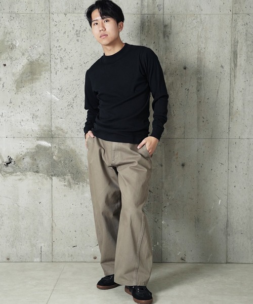 MILLER(ミラー)の「"02"≪Robert P. Miller≫パックT パネルリブ 長袖 Tシャツ(Tシャツ/カットソー・メンズ・ブラック/ブラック×グレー/グレー/ブラウン系1/オフホワイト・XL/L/M)」の13枚目の写真
