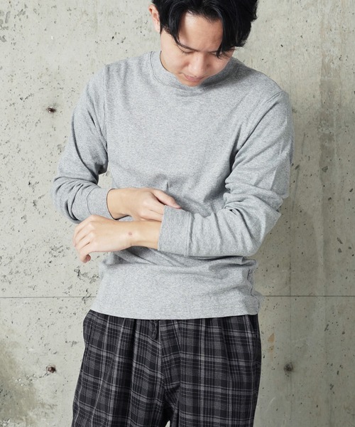 MILLER(ミラー)の「"02"≪Robert P. Miller≫パックT パネルリブ 長袖 Tシャツ(Tシャツ/カットソー・メンズ・ブラック/ブラック×グレー/グレー/ブラウン系1/オフホワイト・XL/L/M)」の19枚目の写真