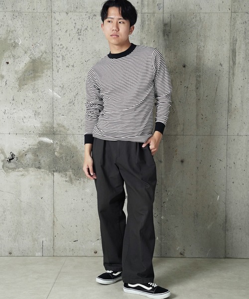 MILLER(ミラー)の「"02"≪Robert P. Miller≫パックT パネルリブ 長袖 Tシャツ(Tシャツ/カットソー・メンズ・ブラック/ブラック×グレー/グレー/ブラウン系1/オフホワイト・XL/L/M)」の20枚目の写真
