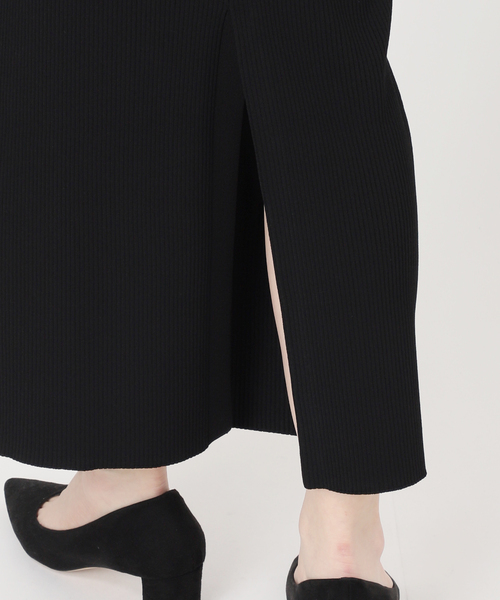 VERMEIL par iena（ヴェルメイユパーイエナ）の「RIBタイトスカート（スカート・レディース・ブラック・FREE）」の6枚目の写真