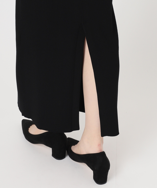 VERMEIL par iena（ヴェルメイユパーイエナ）の「RIBタイトスカート（スカート・レディース・ブラック・FREE）」の5枚目の写真