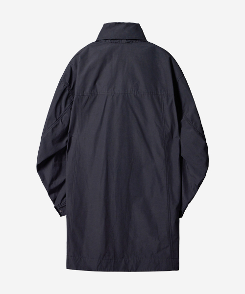 KALAPATTHAR(カラパタール)の「Poly Cotton RIB Double Placket Long-Jacket - GREY(ナイロンジャケット・メンズ・その他・MEDIUM/LARGE)」の5枚目の写真