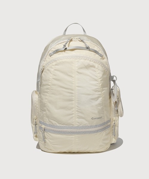 COVERNAT(カバーナット)の「LIGHT NYLON BACKPACK(バックパック/リュック・メンズ・スカイブルー/アイボリー/ブラック・FREE)」の8枚目の写真