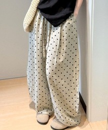 Dot loose pants