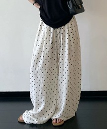 Dot loose pants