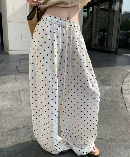 Vipoa（ヴィポア）の「Dot loose pants（その他パンツ・レディース・ベージュ/ホワイト/ブラック・FREE）」の22枚目の写真