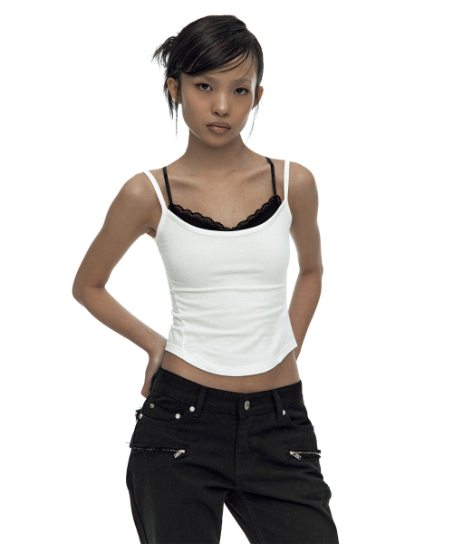 KASHIKO(カシコ)の「Nessa Lace Top White(Tシャツ/カットソー・レディース・その他・FREE)」の1枚目の写真
