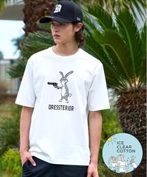 【接触冷感/抗菌防臭/消臭】ICE CLEAR COTTON ガンラビットTシャツ