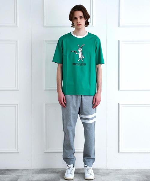 DRESSTERIOR(ドレステリア)の「【接触冷感/抗菌防臭/消臭】ICE CLEAR COTTON ガンラビットTシャツ(Tシャツ/カットソー・メンズ・ブラック/グリーン/ホワイト/スミクロ・90/91/92/94)」の8枚目の写真