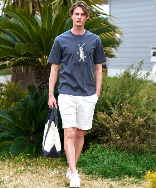 DRESSTERIOR(ドレステリア)の「【接触冷感/抗菌防臭/消臭】ICE CLEAR COTTON ガンラビットTシャツ(Tシャツ/カットソー・メンズ・ブラック/グリーン/ホワイト/スミクロ・90/91/92/94)」の14枚目の写真