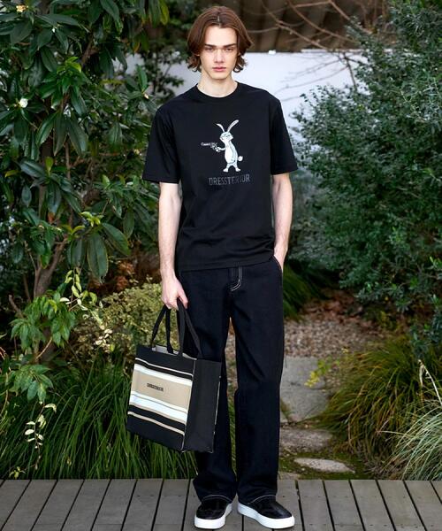 DRESSTERIOR(ドレステリア)の「【接触冷感/抗菌防臭/消臭】ICE CLEAR COTTON ガンラビットTシャツ(Tシャツ/カットソー・メンズ・ブラック/グリーン/ホワイト/スミクロ・90/91/92/94)」の16枚目の写真