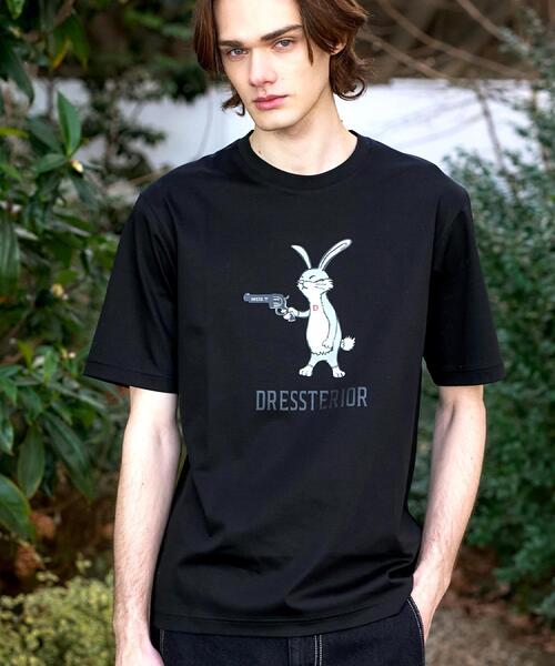 DRESSTERIOR(ドレステリア)の「【接触冷感/抗菌防臭/消臭】ICE CLEAR COTTON ガンラビットTシャツ(Tシャツ/カットソー・メンズ・ブラック/グリーン/ホワイト/スミクロ・90/91/92/94)」の17枚目の写真