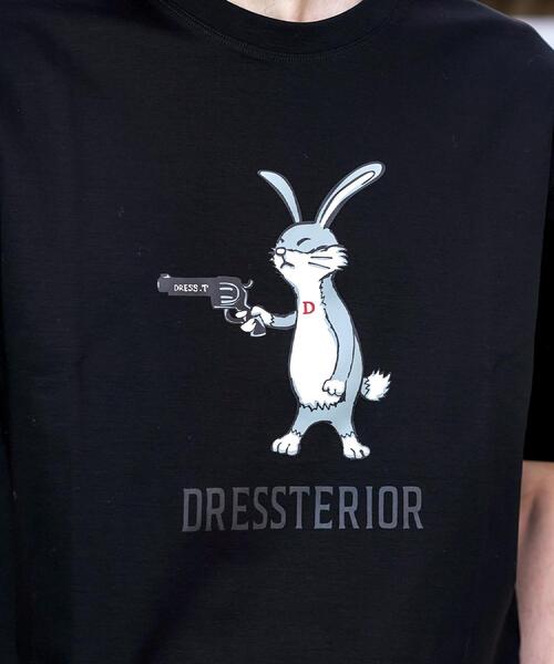 DRESSTERIOR(ドレステリア)の「【接触冷感/抗菌防臭/消臭】ICE CLEAR COTTON ガンラビットTシャツ(Tシャツ/カットソー・メンズ・ブラック/グリーン/ホワイト/スミクロ・90/91/92/94)」の21枚目の写真