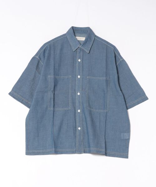 many men many mind(メニーメンメニーマインド)の「MANYMENMANYMINDS / 2.2ozデニム/レギュラーカラーシャツ(シャツ/ブラウス・メンズ・ライトベージュ/ブルー/ブラック・LARGE/MEDIUM)」の5枚目の写真