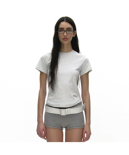 PARTIMENTO WOMEN(パルティメントウィメン)の「PW 90s ショートスリーブTシャツ_10カラー(Tシャツ/カットソー・レディース・ホワイト/スカイブルー/ブラック/グレー/ブルー/ピンク系その他/チャコール・FREE)」の3枚目の写真