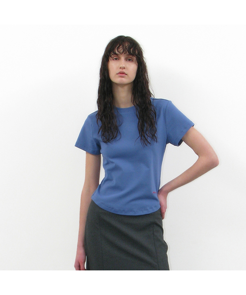 PARTIMENTO WOMEN(パルティメントウィメン)の「PW 90s ショートスリーブTシャツ_10カラー(Tシャツ/カットソー・レディース・ホワイト/スカイブルー/ブラック/グレー/ブルー/ピンク系その他/チャコール・FREE)」の6枚目の写真