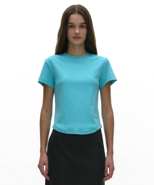 PARTIMENTO WOMEN(パルティメントウィメン)の「PW 90s ショートスリーブTシャツ_10カラー(Tシャツ/カットソー・レディース・ホワイト/スカイブルー/ブラック/グレー/ブルー/ピンク系その他/チャコール・FREE)」の10枚目の写真