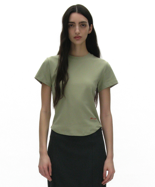 PARTIMENTO WOMEN(パルティメントウィメン)の「PW 90s ショートスリーブTシャツ_10カラー(Tシャツ/カットソー・レディース・ホワイト/スカイブルー/ブラック/グレー/ブルー/ピンク系その他/チャコール・FREE)」の11枚目の写真